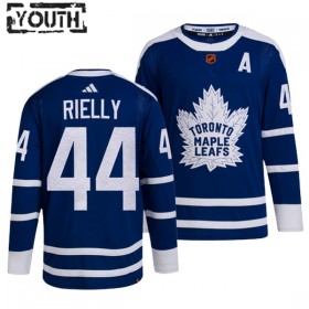Barn Ishockey Toronto Maple Leafs tröja Morgan Rielly 44 Adidas 2022-23 Blå Reverse Retro 2.0 Authentic